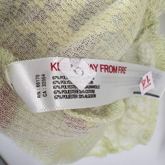 Free People Intimately “You And I” Floral Turtleneck Thermal, Sz XS, Light Green - Picture 10 of 11